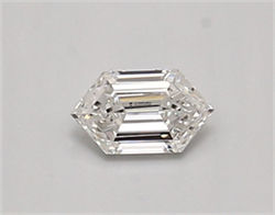Picture of Lab Created Diamond 0.33 Carats, LONG HEXAGON with  Cut, E Color, vvs2 Clarity and Certified by IGI