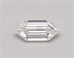 Picture of Lab Created Diamond 0.32 Carats, LONG HEXAGON with  Cut, D Color, vvs1 Clarity and Certified by IGI