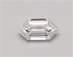 Picture of Lab Created Diamond 0.32 Carats, HEXAGON with  Cut, D Color, vvs1 Clarity and Certified by IGI