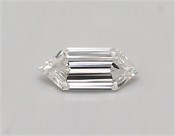 Picture of Lab Created Diamond 0.32 Carats, LONG HEXAGON with  Cut, E Color, vvs1 Clarity and Certified by IGI