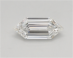 Picture of Lab Created Diamond 0.32 Carats, LONG HEXAGON with  Cut, E Color, vvs2 Clarity and Certified by IGI