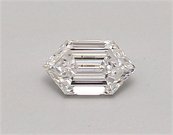 Picture of Lab Created Diamond 0.32 Carats, LONG HEXAGON with  Cut, D Color, vvs2 Clarity and Certified by IGI