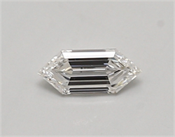 Picture of Lab Created Diamond 0.32 Carats, LONG HEXAGON with  Cut, D Color, vvs2 Clarity and Certified by IGI