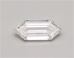 Picture of Lab Created Diamond 0.32 Carats, LONG HEXAGON with  Cut, D Color, vvs2 Clarity and Certified by IGI