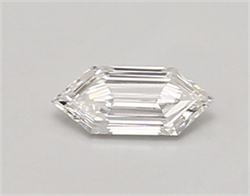 Picture of Lab Created Diamond 0.31 Carats, LONG HEXAGON with  Cut, E Color, vs1 Clarity and Certified by IGI