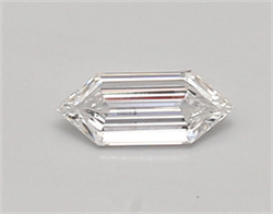 Picture of Lab Created Diamond 0.31 Carats, LONG HEXAGON with  Cut, E Color, vvs2 Clarity and Certified by IGI