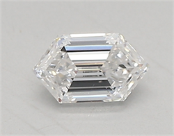 Picture of Lab Created Diamond 0.31 Carats, LONG HEXAGON with  Cut, D Color, vvs1 Clarity and Certified by IGI