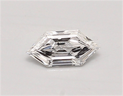 Picture of Lab Created Diamond 0.31 Carats, LONG HEXAGON with  Cut, D Color, vvs1 Clarity and Certified by IGI