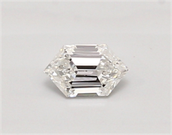 Picture of Lab Created Diamond 0.31 Carats, LONG HEXAGON with  Cut, D Color, vvs2 Clarity and Certified by IGI