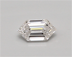 Picture of Lab Created Diamond 0.31 Carats, LONG HEXAGON with  Cut, E Color, vvs2 Clarity and Certified by IGI