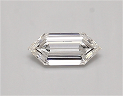 Picture of Lab Created Diamond 0.31 Carats, LONG HEXAGON with  Cut, E Color, vvs2 Clarity and Certified by IGI