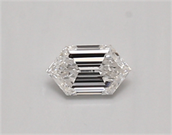 Picture of Lab Created Diamond 0.31 Carats, LONG HEXAGON with  Cut, D Color, vvs1 Clarity and Certified by IGI