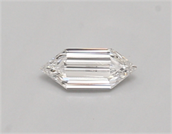 Picture of Lab Created Diamond 0.30 Carats, LONG HEXAGON with  Cut, D Color, vs1 Clarity and Certified by IGI