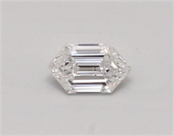 Picture of Lab Created Diamond 0.30 Carats, LONG HEXAGON with  Cut, D Color, vvs1 Clarity and Certified by IGI