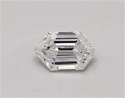 Picture of Lab Created Diamond 0.30 Carats, LONG HEXAGON with  Cut, D Color, vvs2 Clarity and Certified by IGI