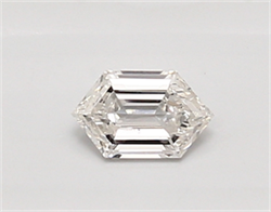 Picture of Lab Created Diamond 0.30 Carats, LONG HEXAGON with  Cut, D Color, vvs2 Clarity and Certified by IGI
