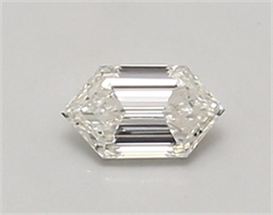 Picture of Lab Created Diamond 0.30 Carats, LONG HEXAGON with  Cut, F Color, vvs1 Clarity and Certified by IGI