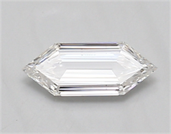Picture of Lab Created Diamond 0.55 Carats, LONG HEXAGON with  Cut, D Color, vs1 Clarity and Certified by IGI