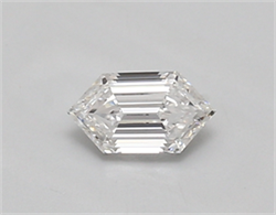 Picture of Lab Created Diamond 0.49 Carats, LONG HEXAGON with  Cut, D Color, vvs1 Clarity and Certified by IGI