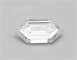 Picture of Lab Created Diamond 0.43 Carats, LONG HEXAGON with  Cut, D Color, vvs1 Clarity and Certified by IGI