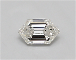 Picture of Lab Created Diamond 0.42 Carats, LONG HEXAGON with  Cut, E Color, vvs2 Clarity and Certified by IGI