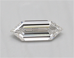 Picture of Lab Created Diamond 0.41 Carats, LONG HEXAGON with  Cut, E Color, vvs2 Clarity and Certified by IGI