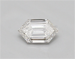 Picture of Lab Created Diamond 0.36 Carats, LONG HEXAGON with  Cut, E Color, vvs2 Clarity and Certified by IGI