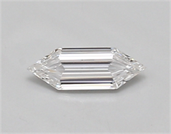 Picture of Lab Created Diamond 0.32 Carats, LONG HEXAGON with  Cut, D Color, vvs1 Clarity and Certified by IGI