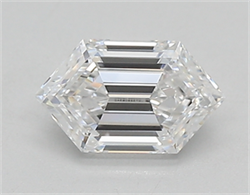 Picture of Lab Created Diamond 0.60 Carats, LONG HEXAGON with  Cut, D Color, vvs1 Clarity and Certified by IGI