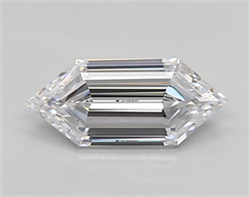 Picture of Lab Created Diamond 0.74 Carats, LONG HEXAGON with  Cut, D Color, vs1 Clarity and Certified by IGI
