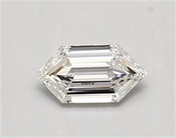 Picture of Lab Created Diamond 0.45 Carats, LONG HEXAGON with  Cut, D Color, vvs2 Clarity and Certified by IGI