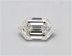 Picture of Lab Created Diamond 0.42 Carats, LONG HEXAGON with  Cut, E Color, vvs1 Clarity and Certified by IGI
