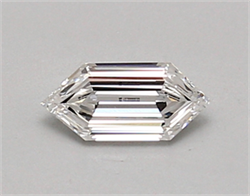 Picture of Lab Created Diamond 0.44 Carats, LONG HEXAGON with  Cut, E Color, vvs1 Clarity and Certified by IGI