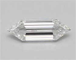 Picture of Lab Created Diamond 0.48 Carats, LONG HEXAGON with  Cut, D Color, vvs1 Clarity and Certified by IGI