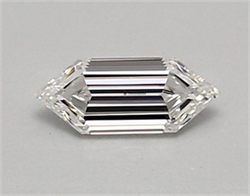 Picture of Lab Created Diamond 0.48 Carats, LONG HEXAGON with  Cut, E Color, vvs2 Clarity and Certified by IGI