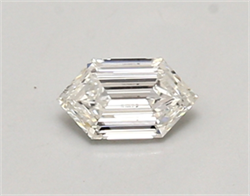 Picture of Lab Created Diamond 0.42 Carats, LONG HEXAGON with  Cut, E Color, vvs2 Clarity and Certified by IGI