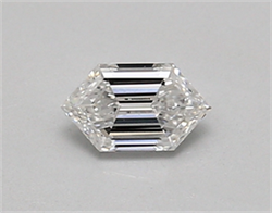Picture of Lab Created Diamond 0.40 Carats, LONG HEXAGON with  Cut, D Color, vvs2 Clarity and Certified by IGI