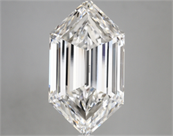 Picture of Lab Created Diamond 7.85 Carats, LONG HEXAGON with  Cut, F Color, vvs1 Clarity and Certified by IGI