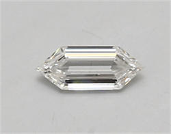 Picture of Lab Created Diamond 0.31 Carats, LONG HEXAGON with  Cut, E Color, vvs2 Clarity and Certified by IGI