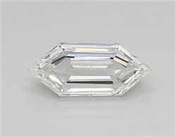 Picture of Lab Created Diamond 0.30 Carats, LONG HEXAGON with  Cut, D Color, vs1 Clarity and Certified by IGI