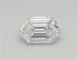 Picture of Lab Created Diamond 0.30 Carats, LONG HEXAGON with  Cut, D Color, vvs2 Clarity and Certified by IGI