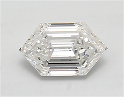 Picture of Lab Created Diamond 0.98 Carats, LONG HEXAGON with  Cut, E Color, vvs1 Clarity and Certified by IGI