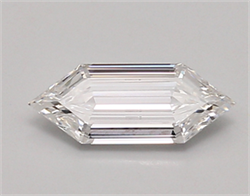 Picture of Lab Created Diamond 0.97 Carats, LONG HEXAGON with  Cut, D Color, vvs1 Clarity and Certified by IGI