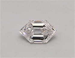 Picture of Lab Created Diamond 0.32 Carats, LONG HEXAGON with  Cut, D Color, vvs2 Clarity and Certified by IGI