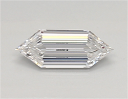 Picture of Lab Created Diamond 0.30 Carats, LONG HEXAGON with  Cut, D Color, vvs1 Clarity and Certified by IGI