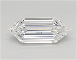 Picture of Lab Created Diamond 0.49 Carats, LONG HEXAGON with  Cut, D Color, vvs2 Clarity and Certified by IGI