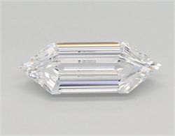 Picture of Lab Created Diamond 0.35 Carats, LONG HEXAGON with  Cut, D Color, vvs2 Clarity and Certified by IGI