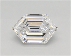Picture of Lab Created Diamond 0.34 Carats, LONG HEXAGON with  Cut, D Color, vvs2 Clarity and Certified by IGI