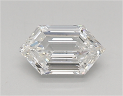 Picture of Lab Created Diamond 0.49 Carats, LONG HEXAGON with  Cut, E Color, vs1 Clarity and Certified by IGI