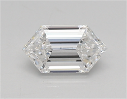 Picture of Lab Created Diamond 0.44 Carats, LONG HEXAGON with  Cut, D Color, vvs2 Clarity and Certified by IGI